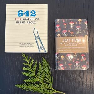 🖊️ ✨ 642 Tiny things to write about & Jotter Set of 3 Notebooks 🍄